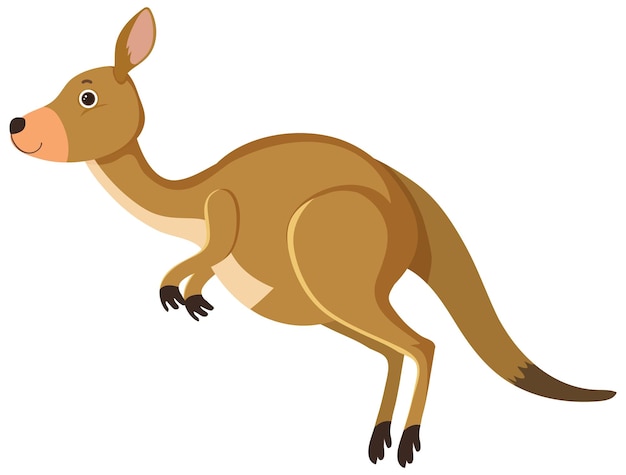 Free Vector kangaroo cartoon character isolated