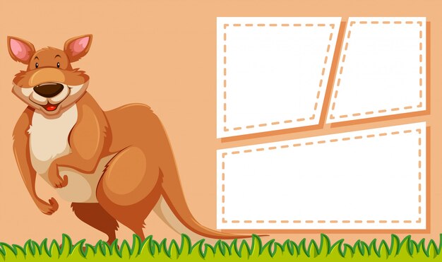 Kangaroo on note template