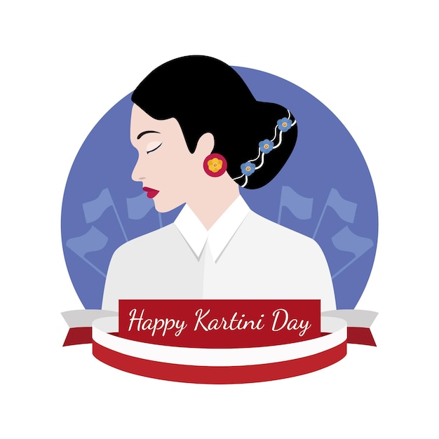 Free Vector kartini day concept