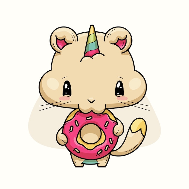 Free Vector kawaii hand drawn kawaii illustration