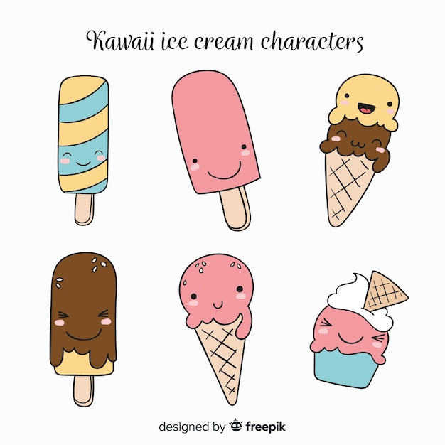 Kawaii ice cream collection