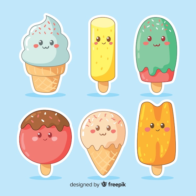 Kawaii ice cream collection