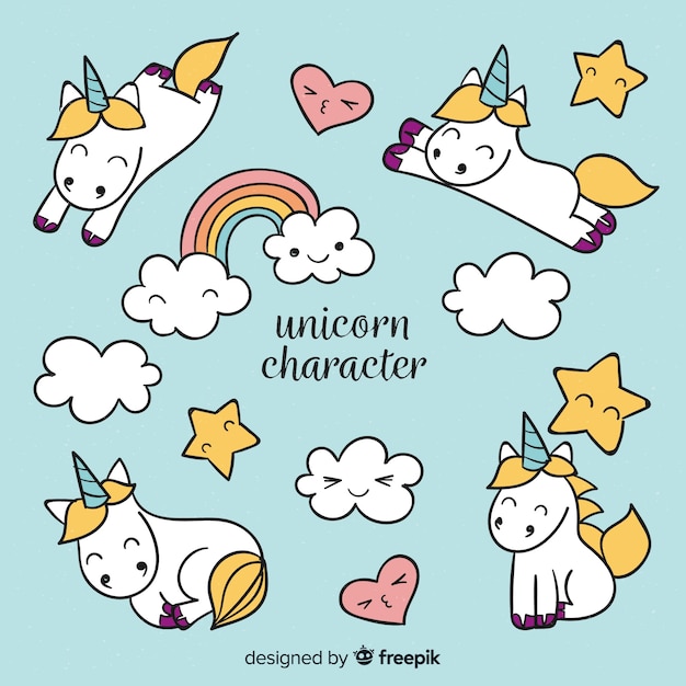 Kawaii unicorn collection