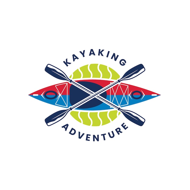 Free Vector kayak logo design