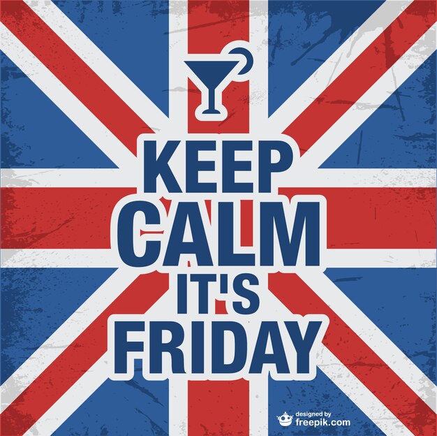 Keep calm friday design 