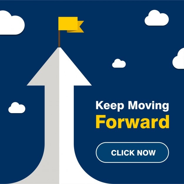 Free vector keep moving forward