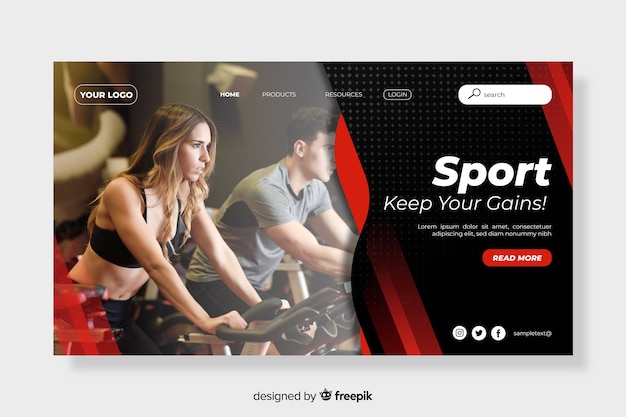 Keep your gains sport landing page