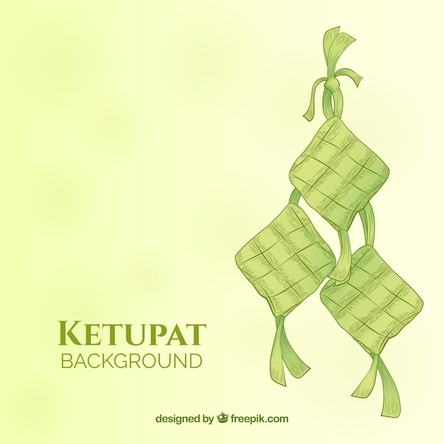 Free vector ketupat background