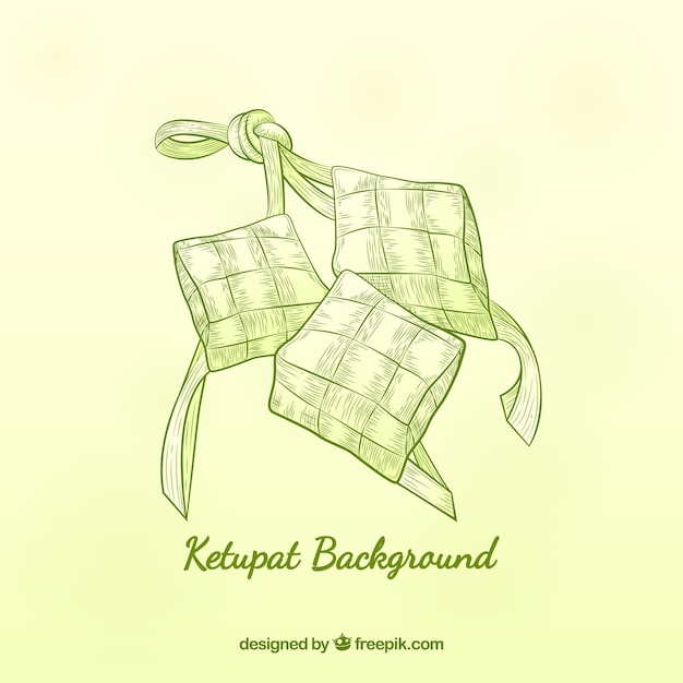 Free vector ketupat background