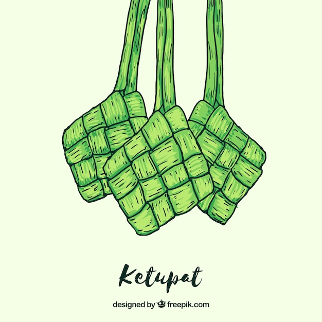 Ketupat food background