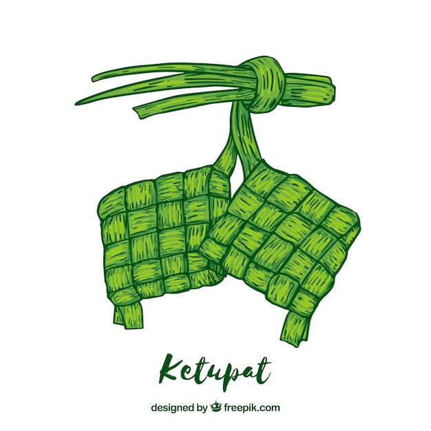 Ketupat food background