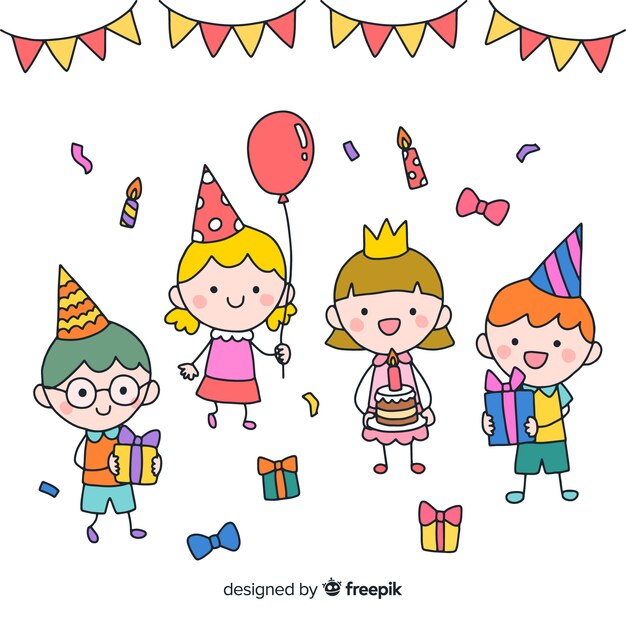 Kids birthday party background