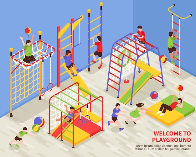 Kids Sports Playground Background