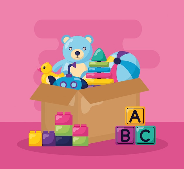 Kids toys illustration