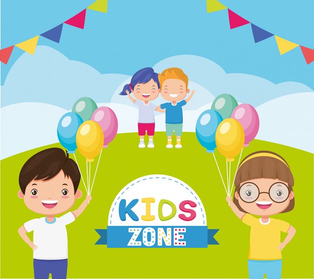 Kids zone background