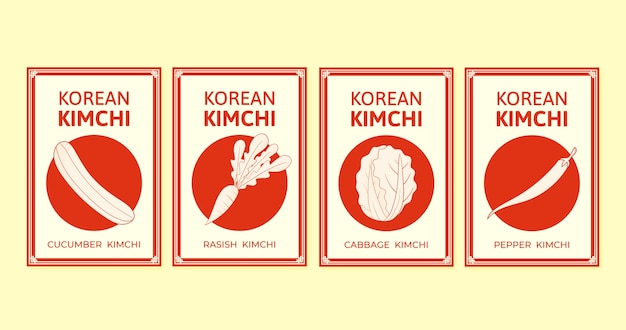 Kimchi cards set