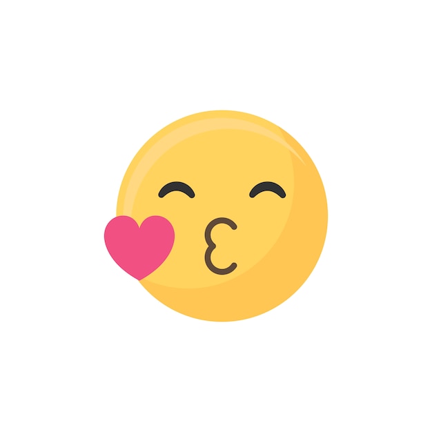 Free Vector kiss emoji 