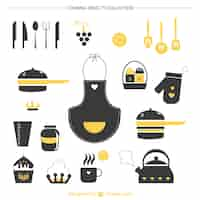 Free vector kitchen graphic elements