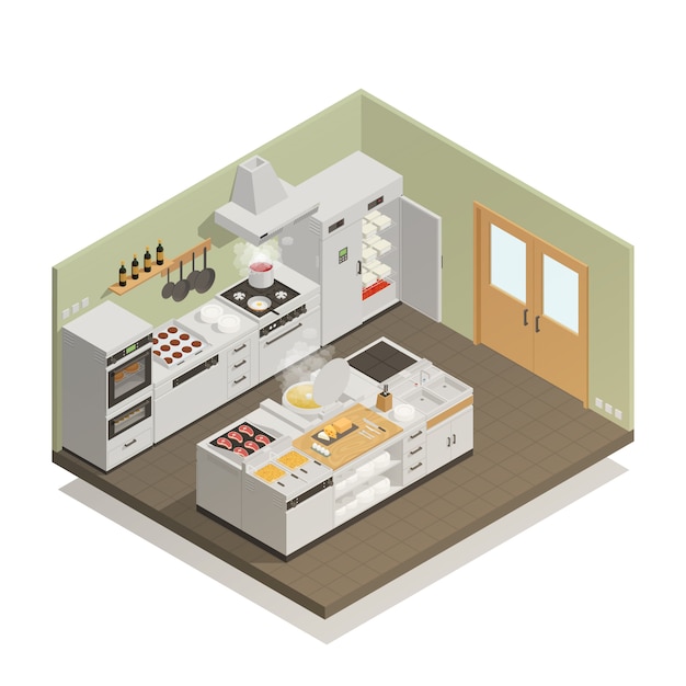 Kitchen Isometric Composition