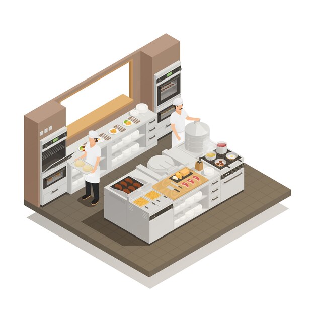 Kitchen Isometric Composition