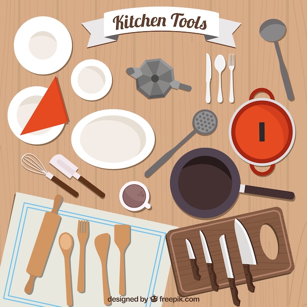 Free Vector kitchen tools