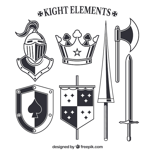 Knight elements with elegant style