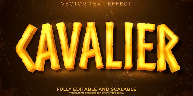 Knight text effect editable warrior and battle text style