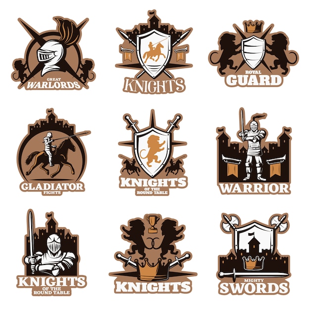 Knights Colored Emblems