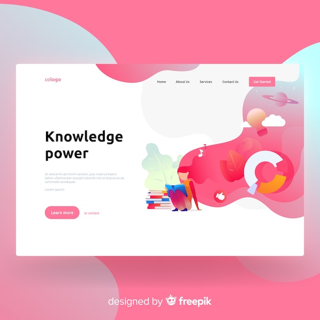 Knowledge power landing page