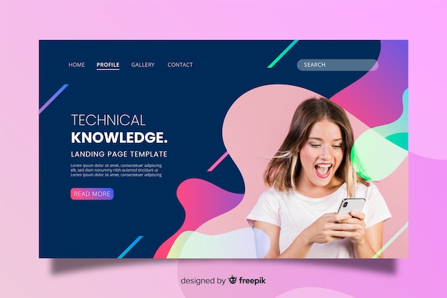 Knowledge technology landing page