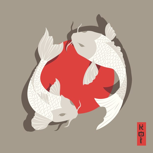 Koi background design