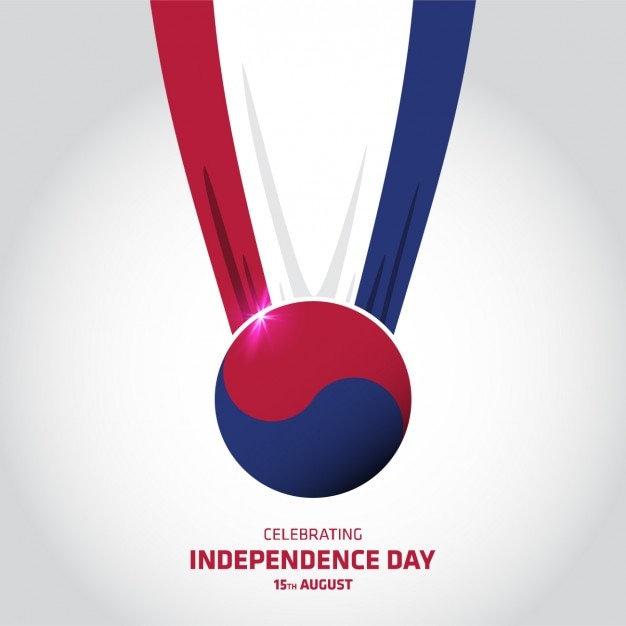 Free vector korea independence day background design