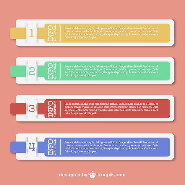 Free Vector labels templates in different colors