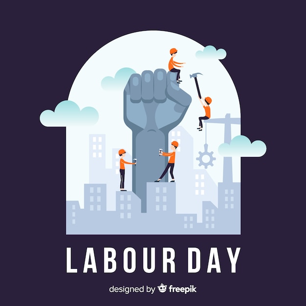 Free Vector labor day background