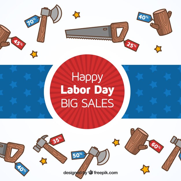 Labor day carpentry sale design