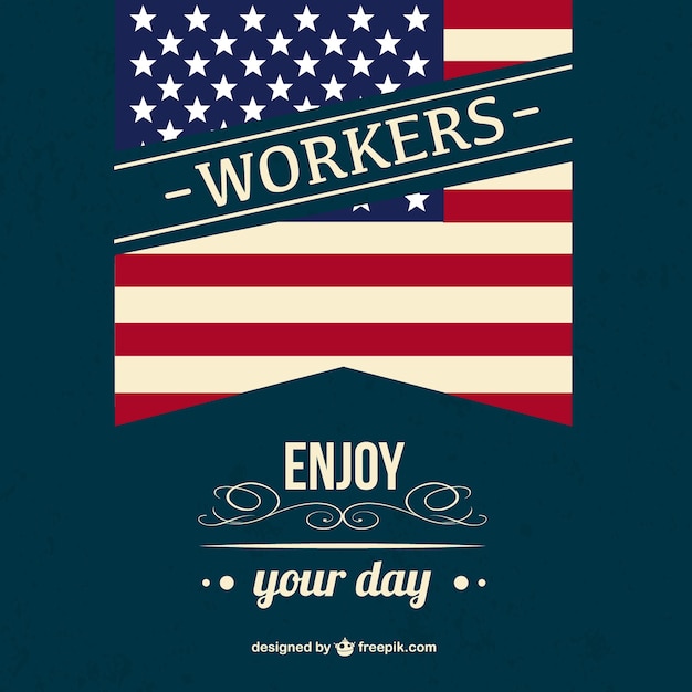 Free vector labor day design vector