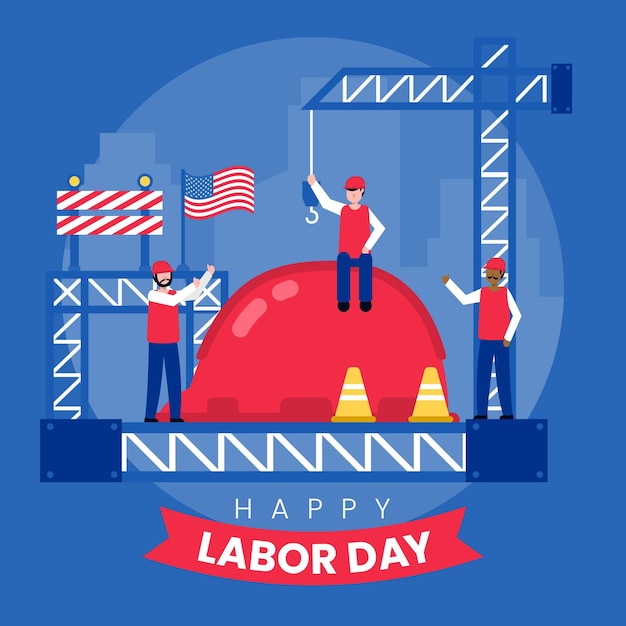 Free vector labor day event