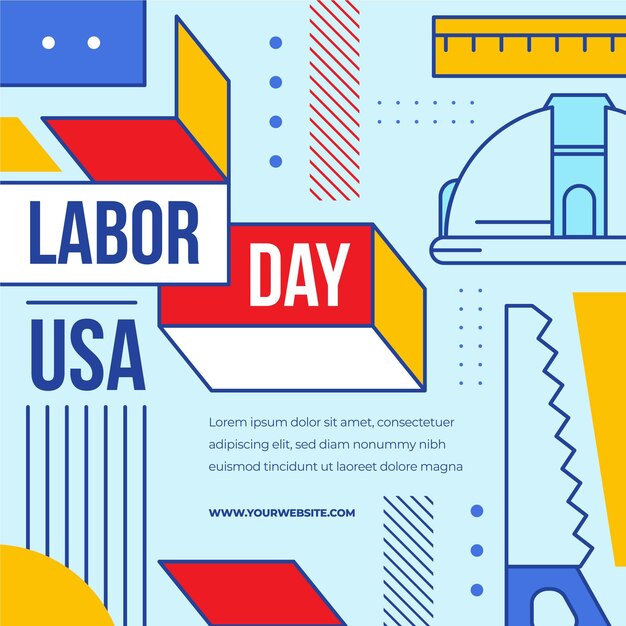 Labor day usa concept