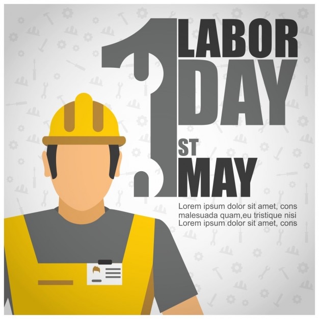 Free Vector labor day worker background