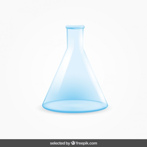 Free vector laboratory glass isolated