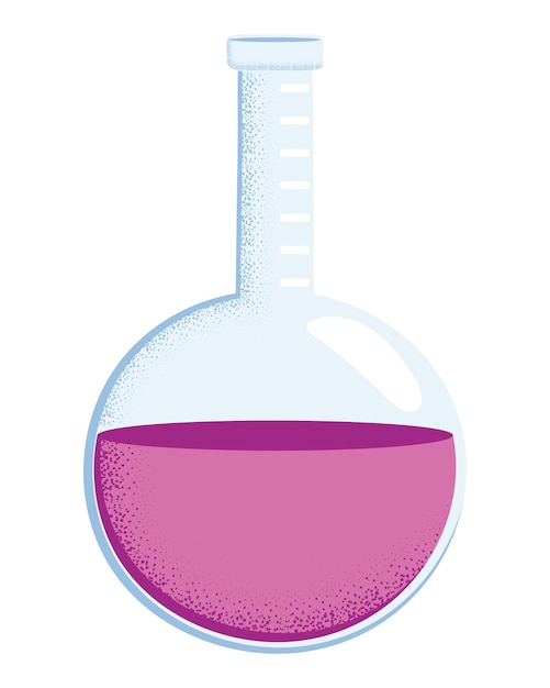 Free Vector laboratory test flask