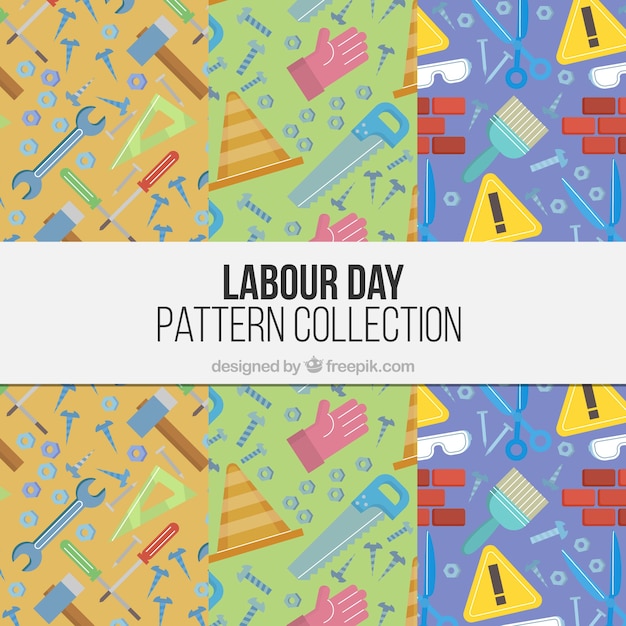 Labour day decorative patterns