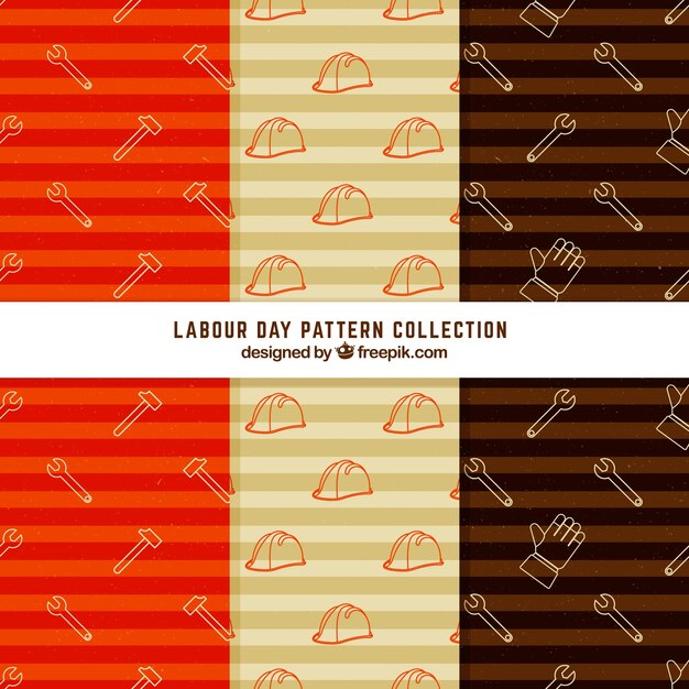 Labour day sketch patterns