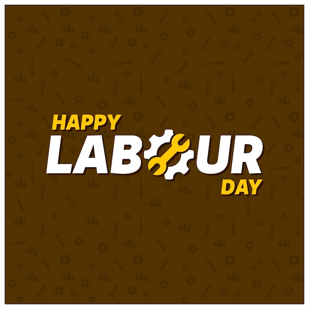 Labour day typography