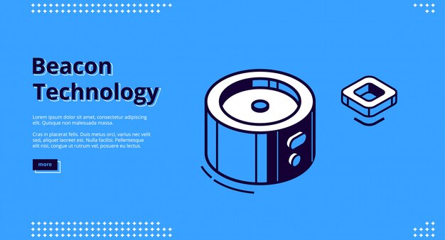  landing page of beacon technology