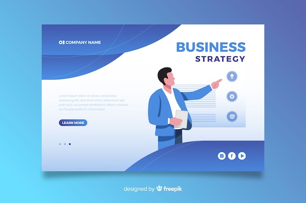 Landing page corporate business