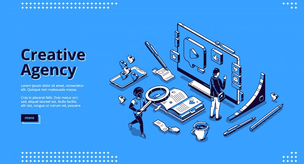  landing page for creative agency