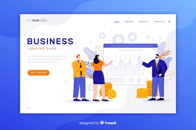 Landing page professional business