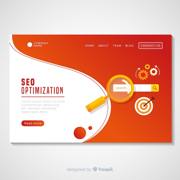 Landing page template