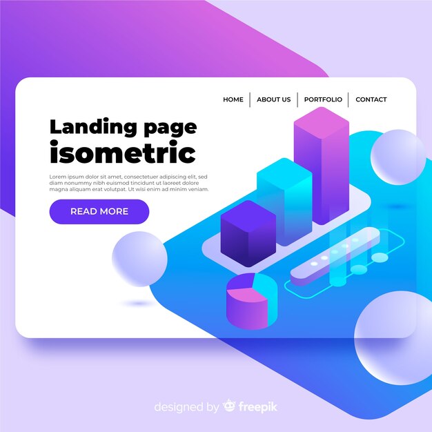 Landing page template